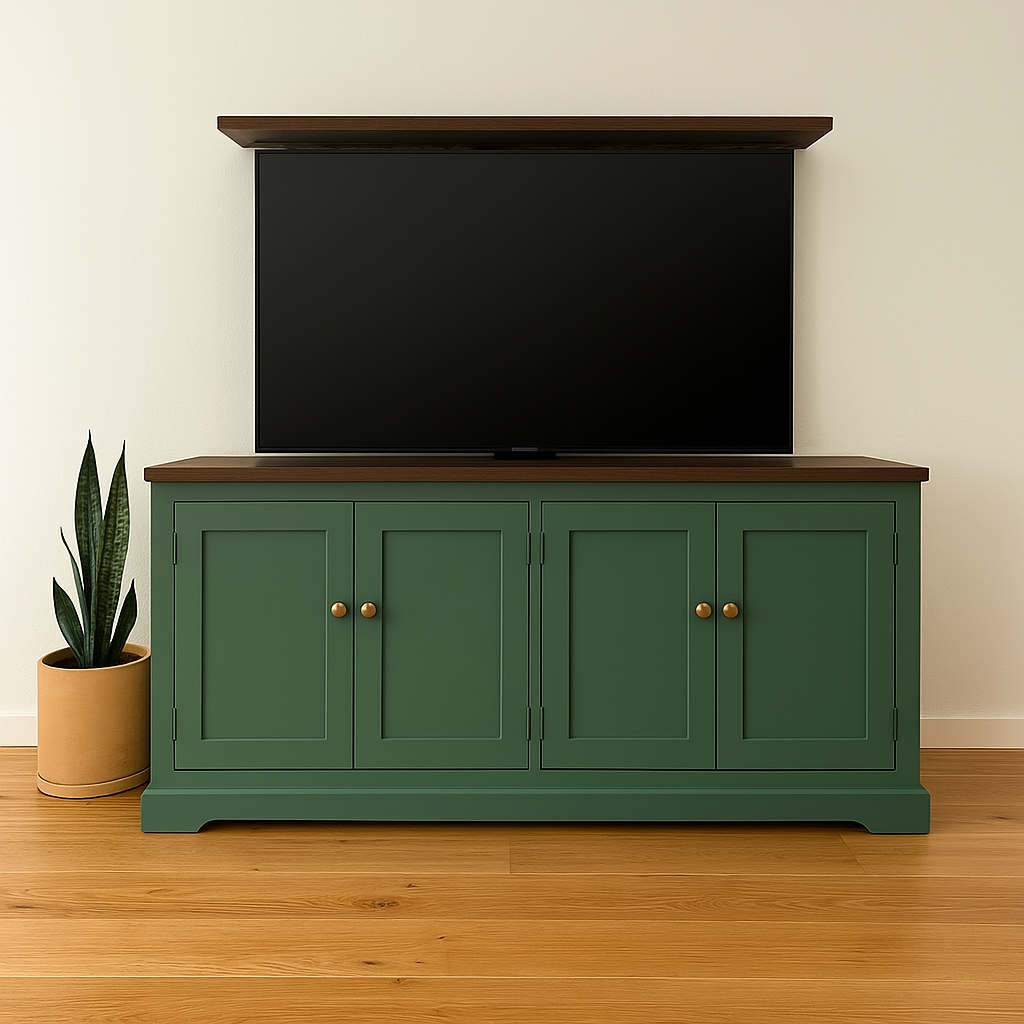 Luxury TV cabinet with lift mechanism